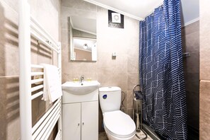 Standaard bungalow, uitzicht op bergen | Badkamer
