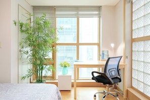 1 chambre, fer et planche Ă repasser, Wi-Fi, literie fournie