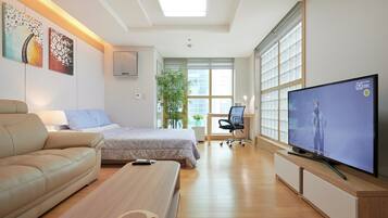 1 室のベッドルーム、アイロン / アイロン台、WiFi、ベッドシーツ