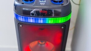 A black heater with a digital display and a red light. - The Moment Pool Villa (Sattahip)