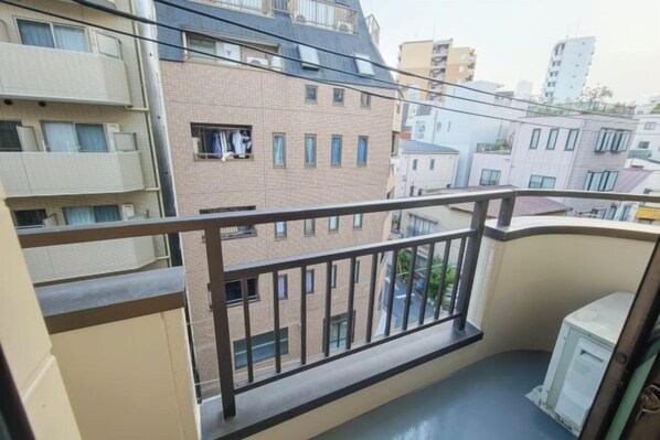 Blick von der Unterkunft