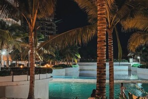 Pool - 2 BR Penthouse w/ Wide Balcony and 7ft Billiards (San Fernando)