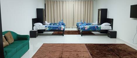 1 bedroom, iron/ironing board, Internet, bed sheets