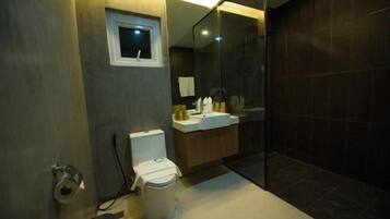 Free toiletries, hair dryer