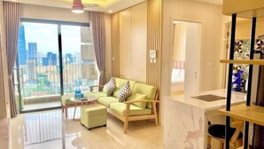 Living area - LukaHomes - Dcapitale/1BR+/City view (Hanoi)
