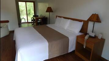 Down comforters, minibar, blackout drapes, iron/ironing board