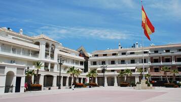 Blick von der Unterkunft