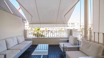 Blick von der Unterkunft