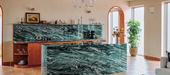 A private seaside villa in Jeju , with a tennis court just for you.