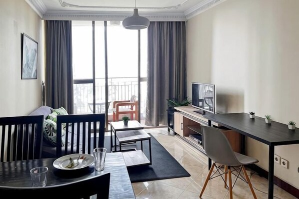 Unclassified image, 1 of 37, button - Large and Strategic Rasuna Apt 3BR with WiFi &Pool (South Jakarta)
