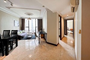 Unclassified image, 4 of 37, button - Large and Strategic Rasuna Apt 3BR with WiFi &Pool (South Jakarta)
