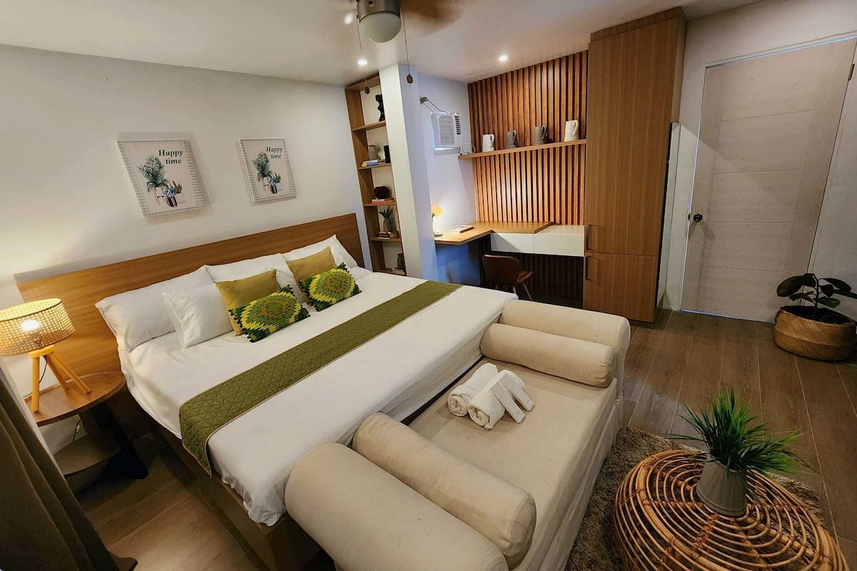 Chambre Deluxe double | Accès au Wi-Fi (inclus), literie fournie
