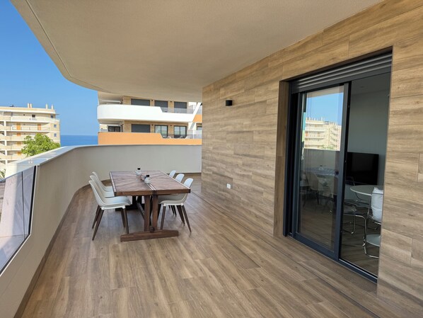 Apartment, 2 Bedrooms, Smoking, Private Pool | Outdoor dining