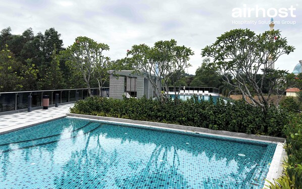 Indoor pool, outdoor pool
