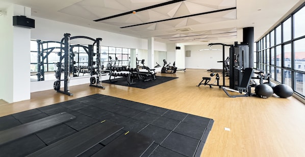 Opciones de fitness en la habitación