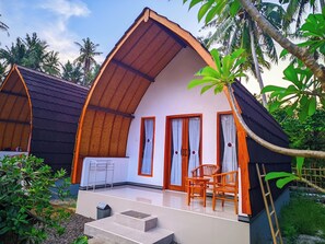 A szálláshely homlokzata