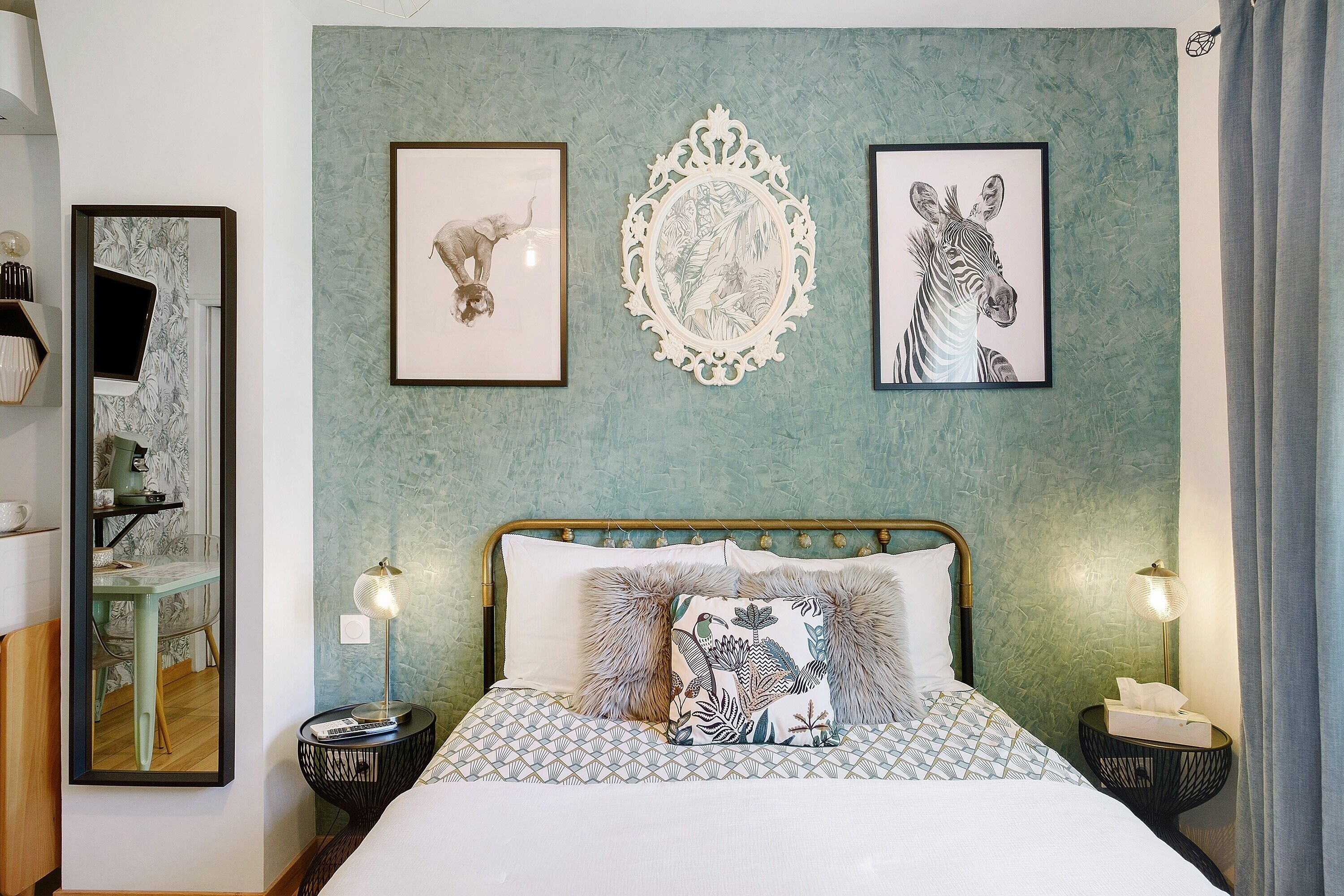 1 chambre, fer et planche à repasser, Wi-Fi, draps fournis