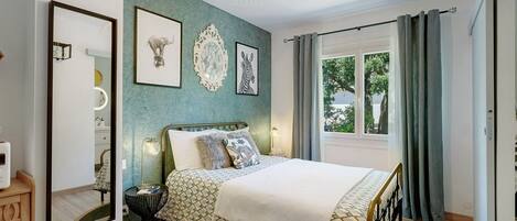 1 Schlafzimmer, BĂŒgeleisen/BĂŒgelbrett, WLAN, BettwĂ€sche
