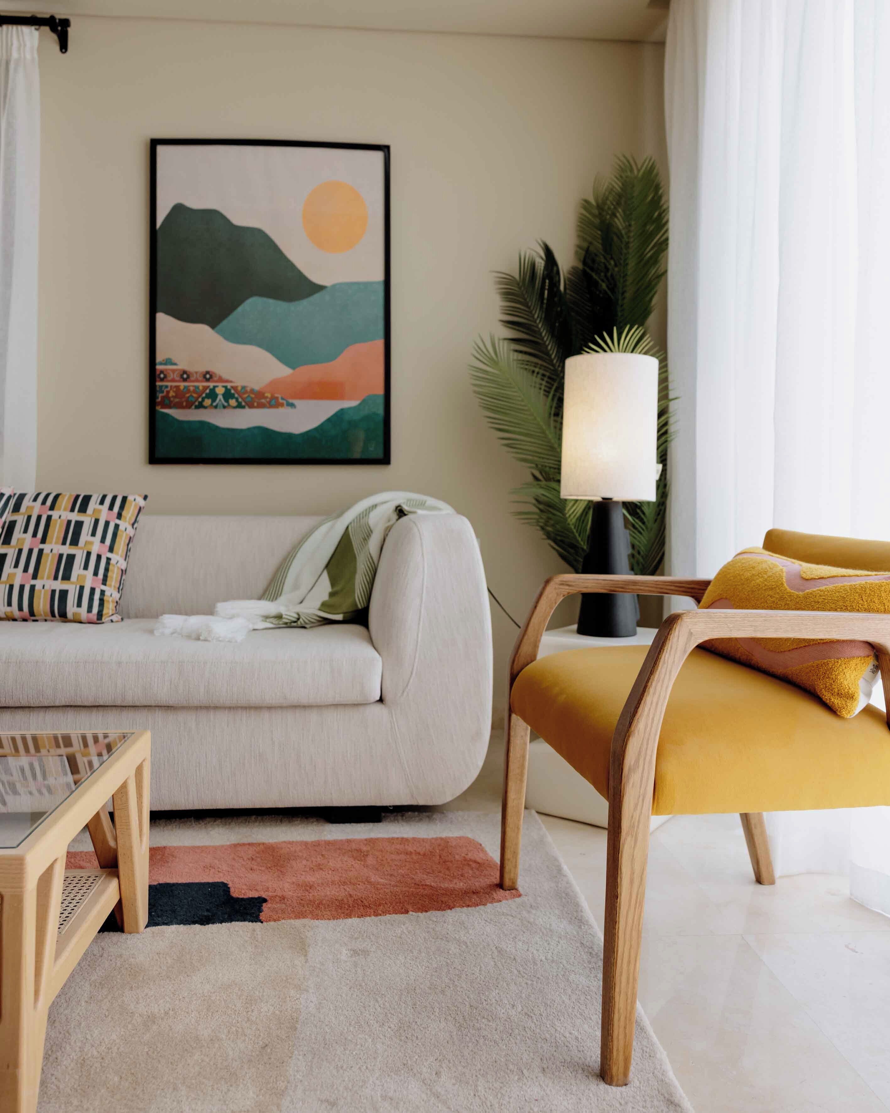 特級公寓, 2 間臥室, 城市景 | 客廳 | 40 吋智能電視連衛星電視頻道