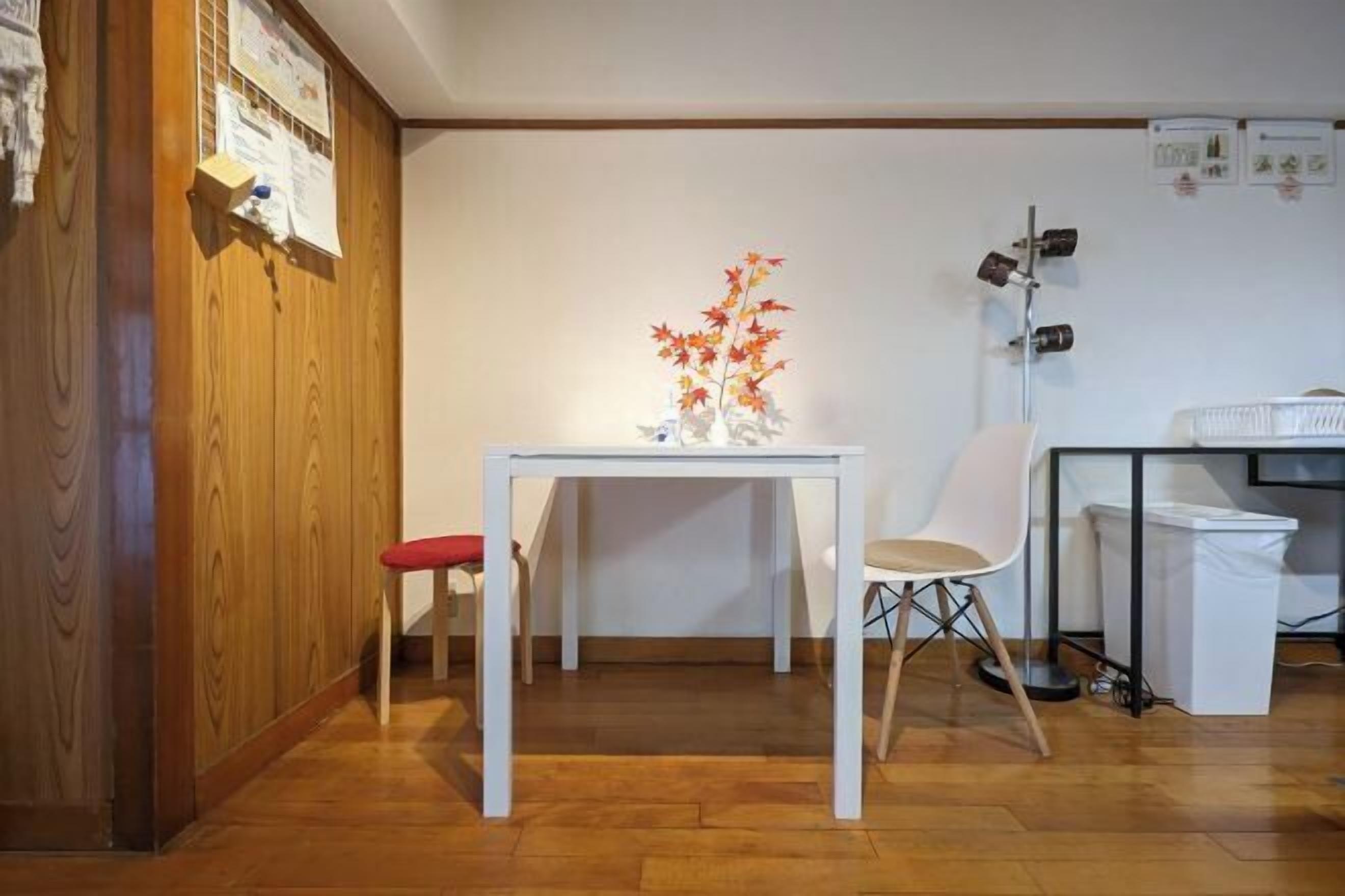 Desk, iron/ironing board