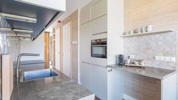 Dishwasher, dining tables