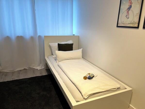 Habitación individual básica | Escritorio, espacio para trabajar con laptop y wifi gratis