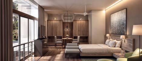 Suite de luxe | Escriptori, espai de treball apte per a portàtils i wifi gratuïta