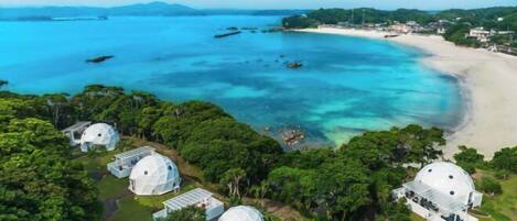 Udsigt fra overnatningsstedet