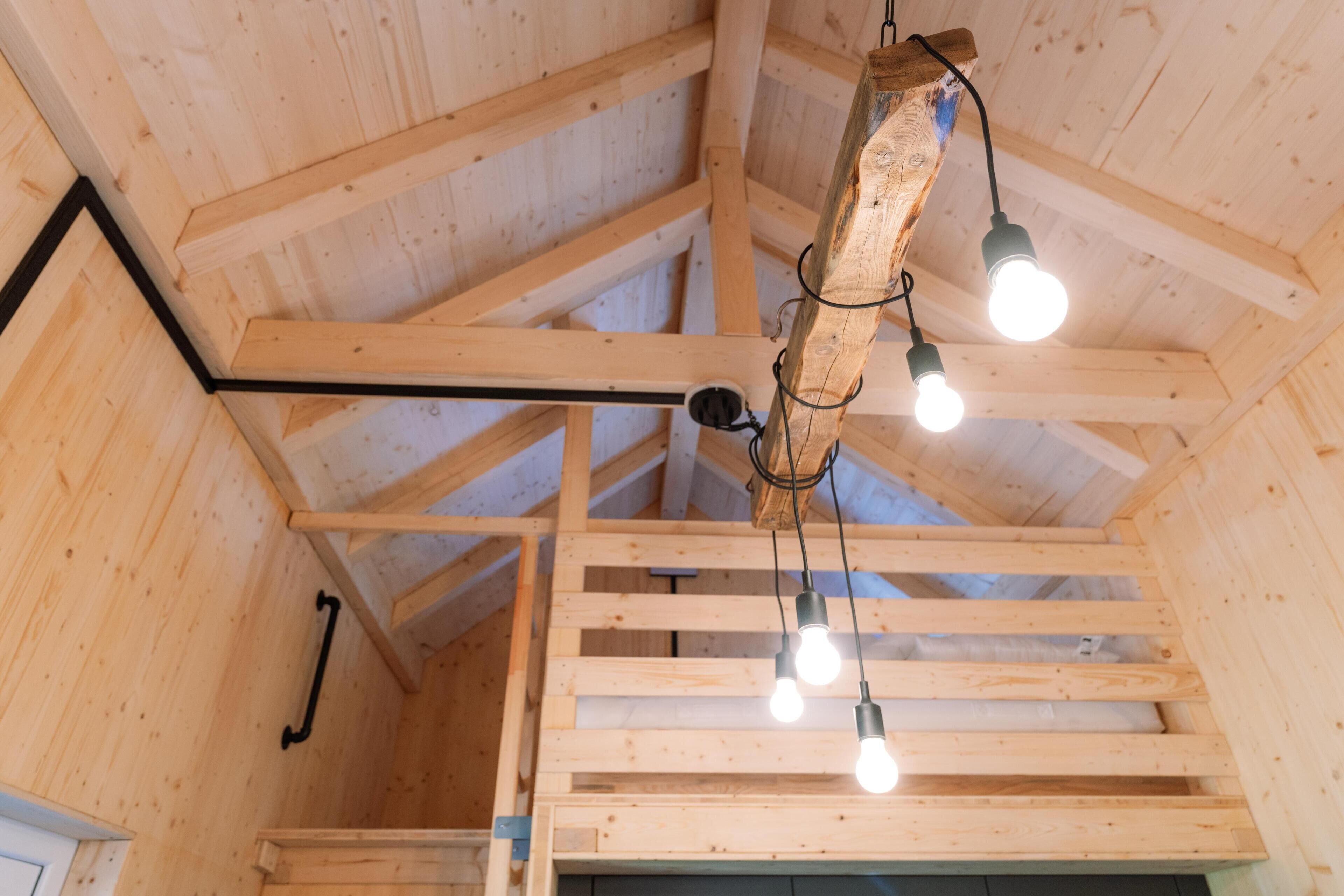 Ceiling lamp in the living area