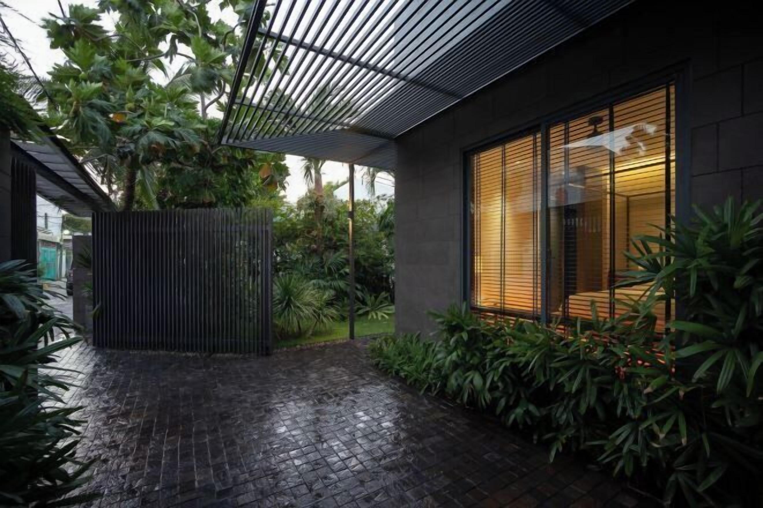 Khuôn viên nơi lưu trú