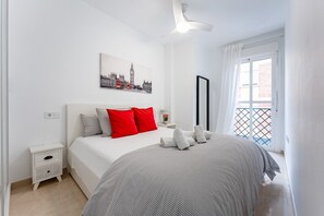 2 dormitoris, planxa i posts de planxar, wifi gratuïta i roba de llit 