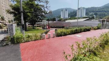 Blick von der Unterkunft