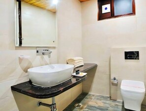 Soap, shampoo, toilet paper