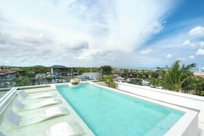 Pool - Phuket Seaview with Pool and Rooftop 4 Bedroom Skyvilla (Phuket)