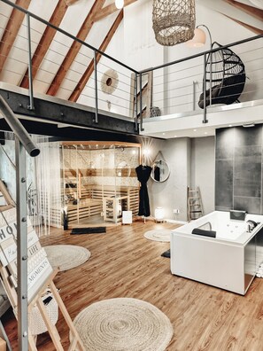 Interior - Luxury loft "Timeout" with private spa near Trier (Ralingen)