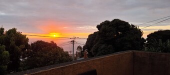 House facing the sun