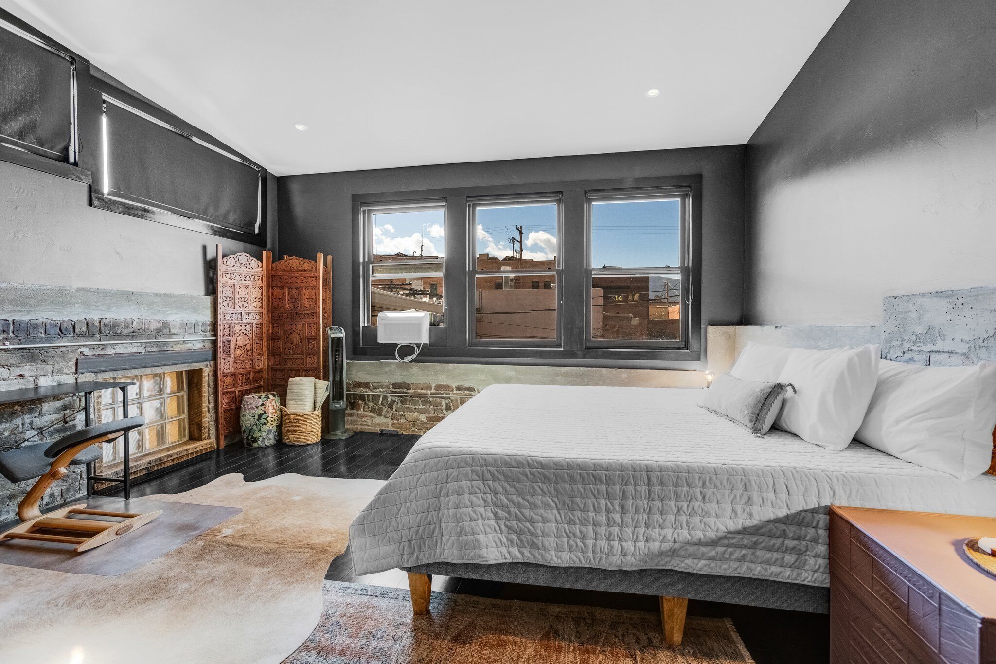 1 slaapkamer, een bureau, gratis wifi, beddengoed