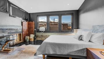 1 slaapkamer, een bureau, gratis wifi, beddengoed