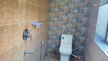 Shower, towels, soap