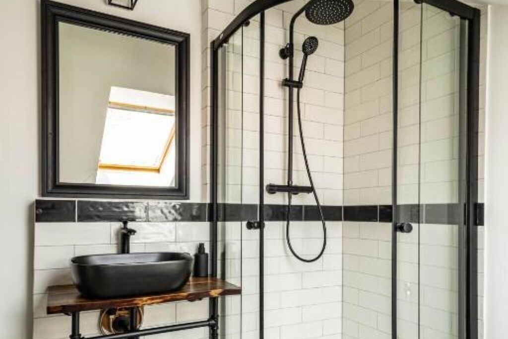 Hair dryer, towels, toilet paper