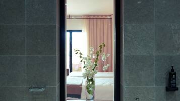 Chambre Double Supérieure | Salle de bain | Articles de toilette gratuits, sÚche-cheveux, serviettes fournies, savon