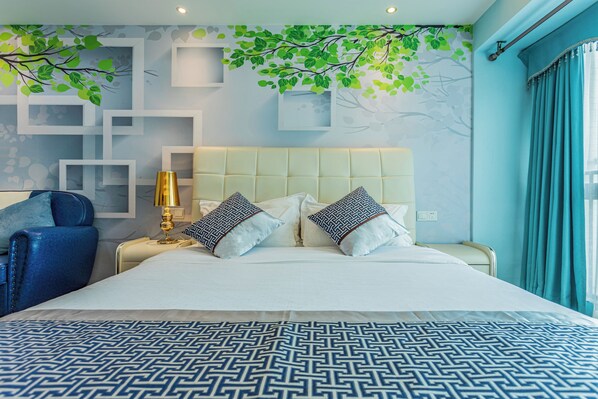 In-room safe, blackout curtains, soundproofing, iron/ironing board