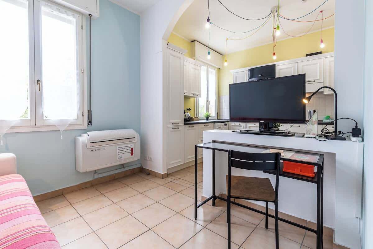 Televisie en een kantoor