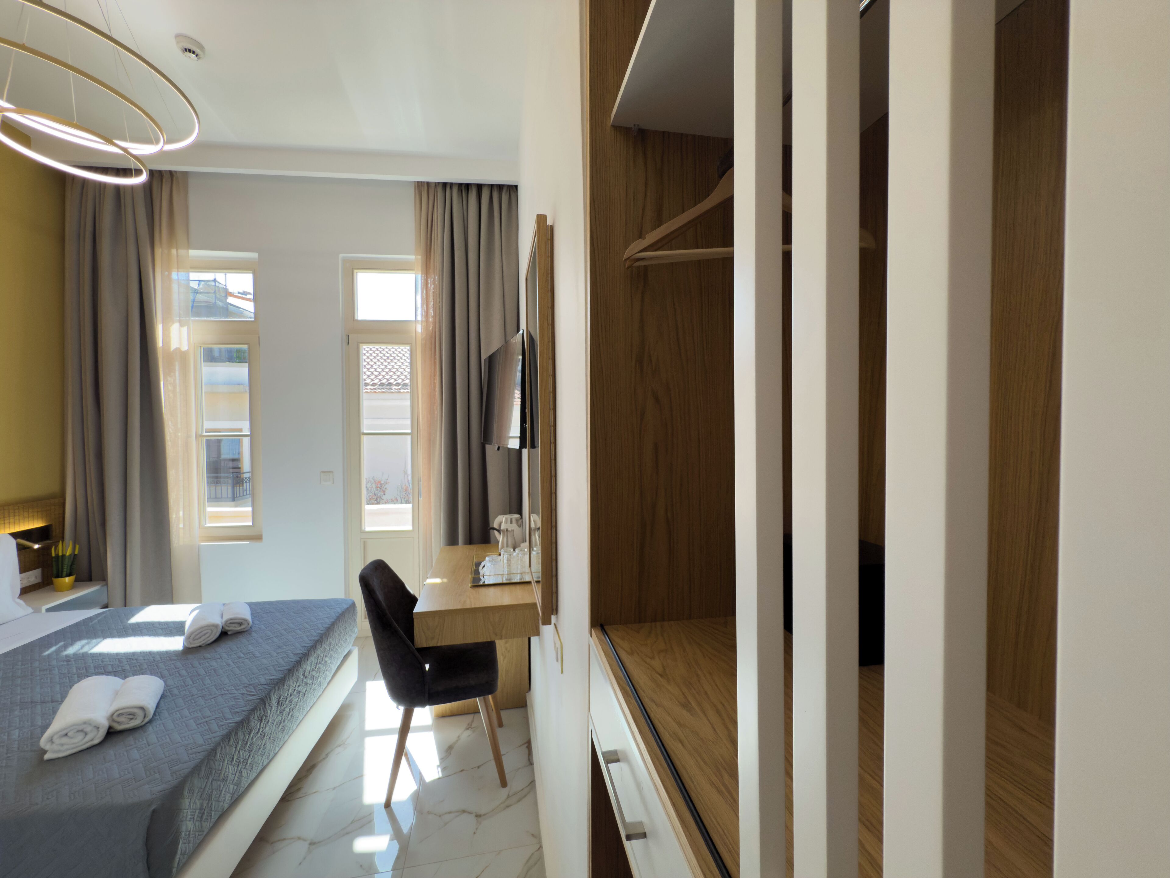 Basic Double Room, Balcony, City View | In-room safe, blackout drapes, soundproofing, iron/ironing board