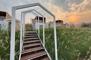 Blick von der Unterkunft