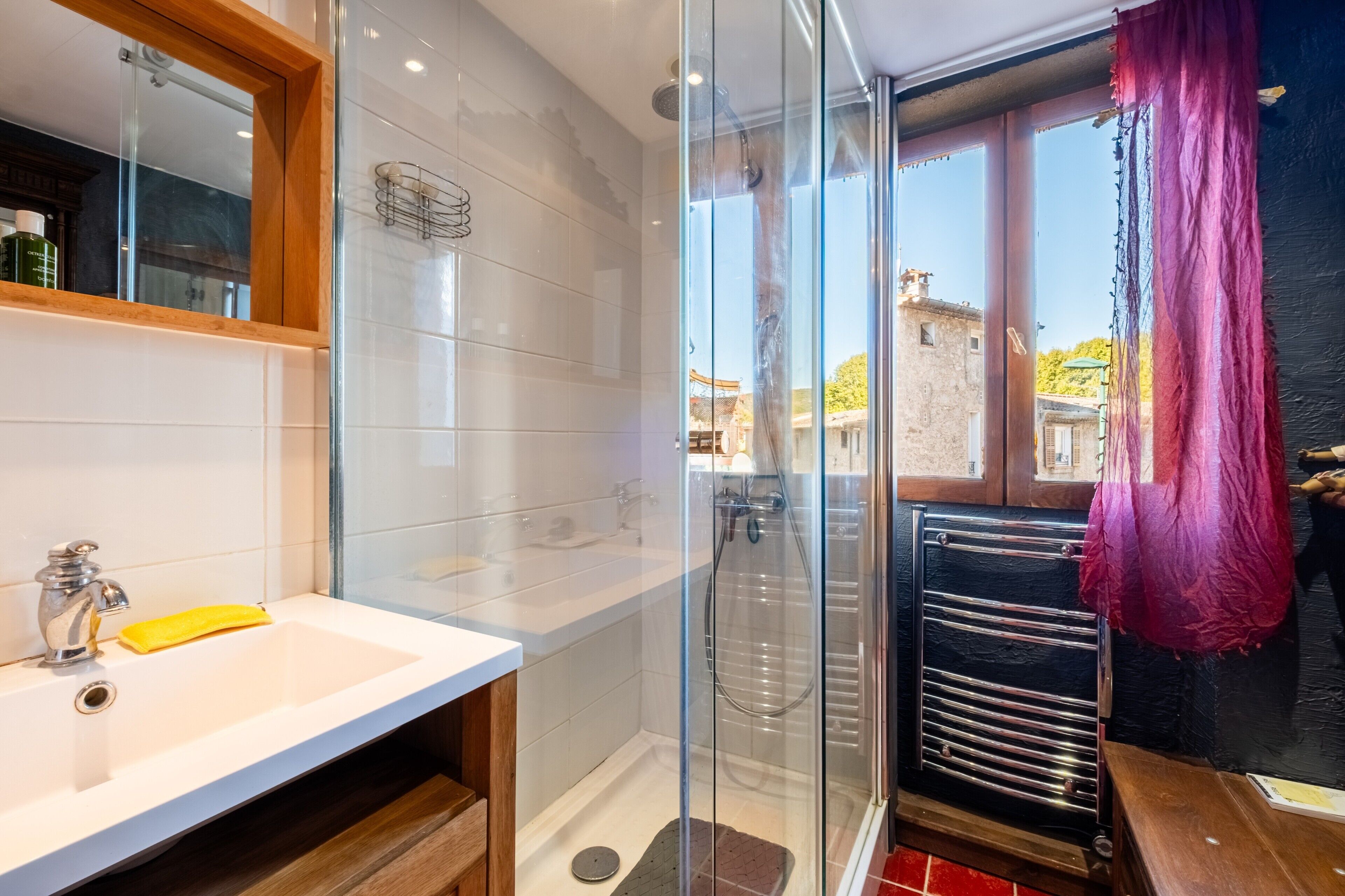 Een douche, een haardroger