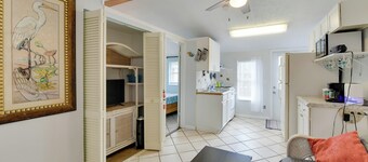 1 Mi to Nokomis Beach: Quiet Getaway w/ Fire Pit