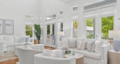 Coastal Escape w/ Porches, BBQ & Easy Walk to Rosemary Beach | 30A Ciel Bleu