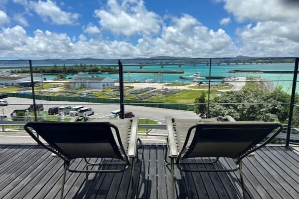 Blick von der Unterkunft