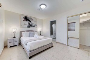 5 bedrooms, iron/ironing board, travel cot, WiFi